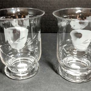 Princess House Heritage Handblown Crystal Votive Holders